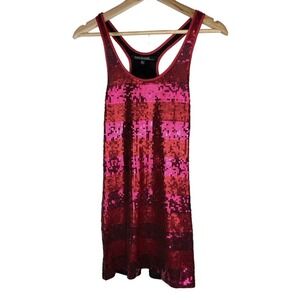 Evening Collection Size S Red Sequin Racerback Mini Party Dress